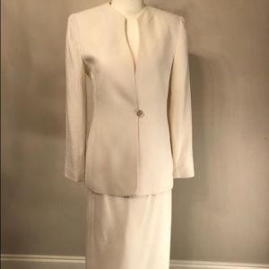 Kasper Skirt Suit Ankle length sz 4p chic